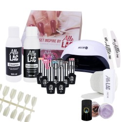 Kit de pornire pentru AlleLac Box hibrid cu lampă AlleLux 5 UV / LED 54W 25355